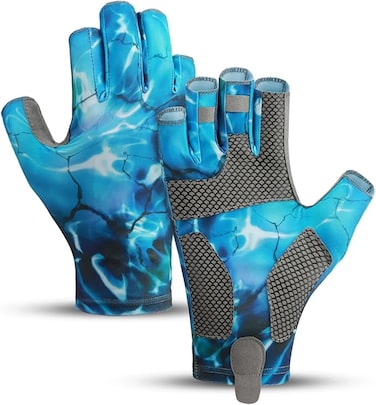 Fishing Gloves Men &amp; Women, Sailing Gloves Kayak Gloves Paddling Gloves Rowing Gloves, UV Gloves Sun Gloves Sun Protection Gloves Fly Fishing Accessories