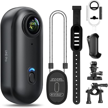 4k Action Camera,Mini Vlogging Camera,Small Body Camera with IPX7 Waterproof,Underwater Camcorder,Hands-Free POV Recording, Helmet Cam for Cycling, Motorcycle(32G Card)