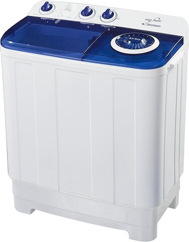 7 kg Twin-tub Semi-Automatic Washing Machine, Top-Load Washer with Lint Filter, SW-700B1-TK Spin-Dry,