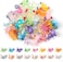 32pcs Mini Resin Axolotl Miniature Figurine Glow in The Dark Tiny Animal Figurines Small Luminous Charm Ornament for DIY Craft Garden Landscape Dollhouse Ornament Potted Plants Decorat