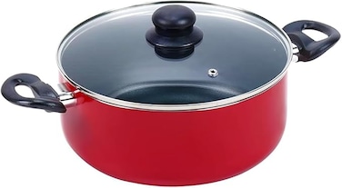 Non Stick Cooking Pot ECO with Lid, Black Ceramic Nonstick Coating طنجرة طبخ بلاكستون غير لاصقة سيراميك اسود (20 CM)