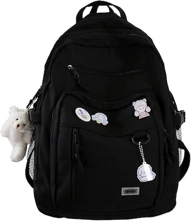 Cute Aesthetic Backpacks, School Backpack Teen Lightweight College Daypack for Teens Girls Women Students