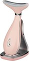 VRAIKO LILY   Neck Face Massager, Thermal, LED, Vibration, Anti-aging Device (Pink)