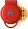 Nutricook Mini Waffle Maker 10cm Healthy Ceramic Coating for Belgian Waffles Quick Heat-Up, Compact Waffle Maker for Home, Kids, and Travel &ndash; Easy to Clean,red, 2 yrs warranty, NC-WM100R