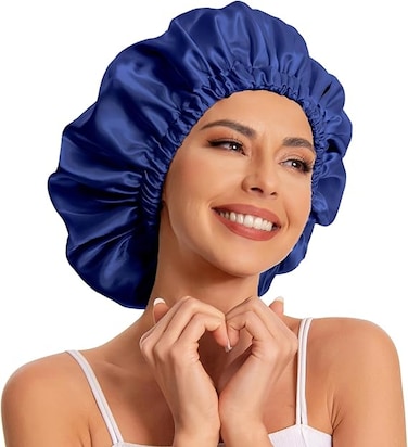 Satin Hair Cap Women's Silk Sleep Cap for Natural Hair