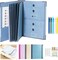 Binder - Life Organizer, Document Organizer Folio - The Folio Life Organizer for Important Documents - Life Book Document Organizer (Blue)