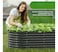 Egardenkart, Raised Garden Bed - Silver, 5.2 x 2.6 ft   Metal Planter Box for Vegetables & Flowers   Outdoor Gardening Bed for Balcony, Patio & Backyard