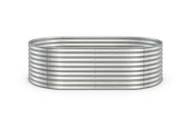 Egardenkart, Raised Garden Bed - Silver, 5.2 x 2.6 ft   Metal Planter Box for Vegetables & Flowers   Outdoor Gardening Bed for Balcony, Patio & Backyard