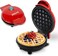 Jinou 4" Mini Waffle Maker - Made With Premium Quality Plastic &amp; Non-Stick Coating - Small Pancake Maker For Brownies, Cookies, Quesadillas, Calzones, Hash Browns &amp; More. 1 Year Warranty