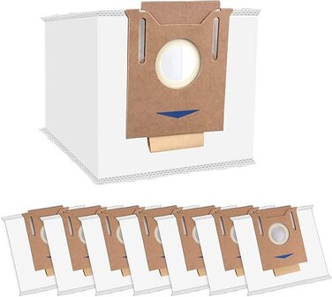 CHAIN PEAK (8 Pieces) Replacement Vacuum Bags for Ecovacs DEEBOT OZMO T8 AIVI T8 Max, AIVI &amp; T8 Series, T9 T9+ N8 series DX93 DDX96, Robot Vacuum Cleaner Filter Bags, Replacement Canister Vacuum Bags