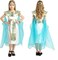 5Pcs Egyptian Costume for Girls and Women, Cleopatra Costume with Headpiece, Pharaoh Costume Halloween Cosplay Dress Up for Girls 5-14 Years