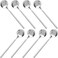 findTop Pack of 8, Stainless Steel Espresso Spoons, findTop Mini Teaspoons Set for Coffee British Tea Dessert Cake Ice Cream Cappuccino, 5.3 Inch