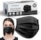 Black Disposable Face Masks - 50 PCS Black Face Masks for Men &amp; Women - 3 Layers Protection - Comfortable/Adjustable/Breathable Black Mask