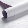White Wood Paper,43.5x305cm Self Adhesive Wallpaper Waterproof Gloss PVC Vinyl, Oil Proof Paper for Furniture Cover Surface,Countertop,Kitchen