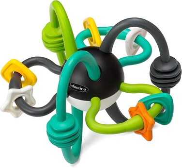 Shake &amp; Teethe Flexible Rattle Ball  Baby Rattling Toy