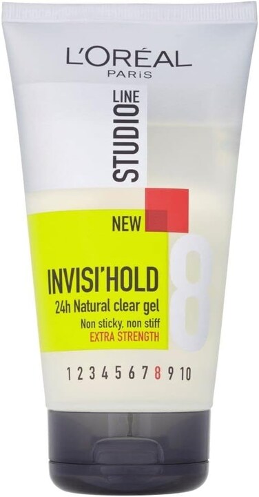 L&rsquo;Or&eacute;al Paris   Studio Line Mineral Control Invisi Gel   Extra strength gel for hair   &mdash;   150 ml   Mineral-based, provides strong control