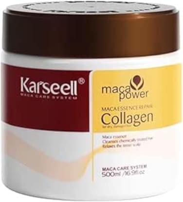 TOLO Deals Collagen Hair Treatment Deep Repair Conditioning Argan Oil Collagen Hair Mask Essence for Dry Damaged Hair All Hair Types 16.90 oz 500ml