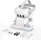 Charging Dock for Meta Quest 3, VR Headset &amp; Controllers Charging Stand with RGB LED Light [On/Off], VR Accessories with 2 Rechargeable Batteries for Oculus Quest 3, Fast Charging Station