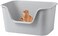 SLEEPHEAD&reg;Extra Cat Large Litter Box with High Sides,Anti-Splashing Litter Box,Tool-Free Assembly,Multi Cat Litter Box,Jumbo Litter Box for Easier Cleaning &amp; Superior Hygiene. （64 * 45 *33cm）(Grey)