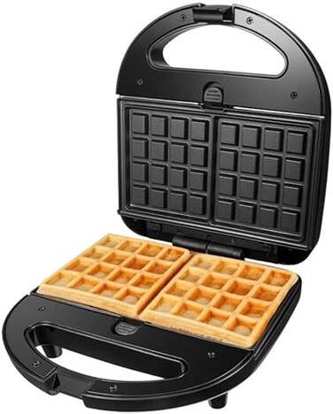 3 plates 2 slot, 3-in-1 Multi-Function Sandwich Maker, Waffle Maker with Detachable Plates, Non-Stick Electric Grill, Cool-Touch Handle, with indicator and ready to cook lights