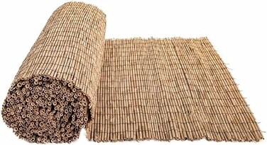 Reed Privacy Fence Screen for Outdoor Spaces Natural Grass Mat (180cmx500cm)