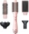 Blow Dryer Brush Set, Wavytalk Air Sculpt 5-in-1 Hot Air Brush Set, Multi Hair Styler for Salon Blowouts, Smooth Curls, Volumizing and Straightening, Sleek and Less Frizz, Pink