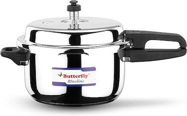 Blue Line Stainless Steel Pressure Cooker, 5-Liter
