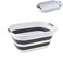 LTLCLZ 40L Large foldable laundry basket,10.6 gallon pop up storage container, collapsible space saving organiser hamper,for washing，Sorting Clothes,toy storage bin Dog Bathtub