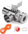 T-shaped faucet adapter, suitable for handheld showerheads, kitchen Sink faucets, washbasin faucets, shower attachment for bath taps, shower diverter valve, 3 Way Tap Diverter valve