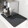 Coffee Mat Hide Stain Rubber 40 * 60CM Backed Absorbent Dish Drying Mat for Kitchen Counter-Coffee Bar Accessories Fit Under Coffee Maker Coffee Machine Coffee Pot Espresso Machine Dish Rack