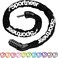 Bike Lock: 5 Digit Combination Bike Chain Lock High Security Anti Theft - 3.2ft (0.97m) Heavy Duty Bicycle Lock for Bike Scooter - 6mm Thick