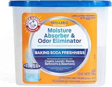 Arm &amp; Hammer Fragrance Free Refillable Moisture Absorber and Odor Eliminator 14 oz. Tub
