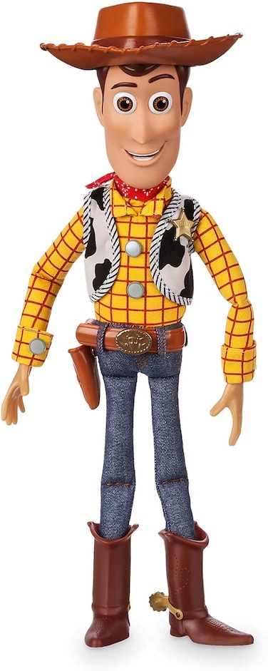 Official Sheriff Woody Interactive Talking Action Figure, Toy Story Cowboy, 35cm/15&rdquo;, Features 10+ English Phrases, Interacts with Other Toy Story Figures, Suitable for Ages 3+