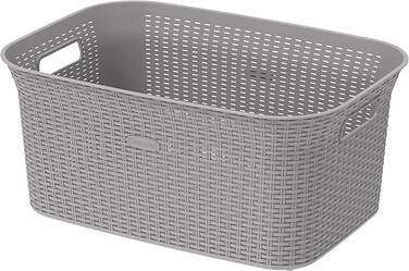 50L Cedarattan Laundry Basket, Grey