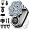NEXT BEAUTY Head Shavers for Men, 8D Upgraded 6-in-1 Head Shaver for Bald Men, Waterproof Wet/Dry Electric Shaver Razor Beard Grooming Kit for Men