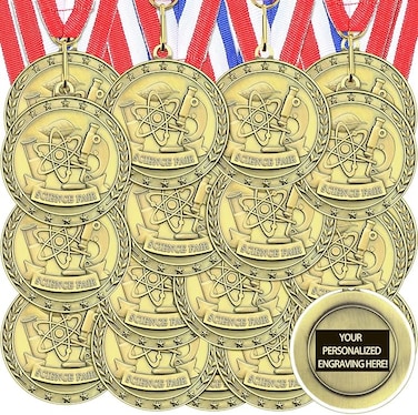 36 Pcs MVP Award Medals with Neck Ribbons Gold Metals Awards Medal Most Valuable Player Medal Award DIY Metal for Adults Football Team Participation Prizes Winner Gift