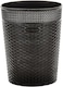 6L Cedarattan Round Waste Basket, Dark Brown