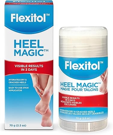 Flexitol Heel Magic For Dry Skin or Rough Heels with Shea Butter &amp; Vitamin E, 2.5 Ounce