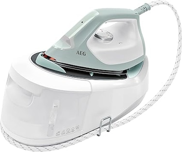 AEG ST6-1-4LG Steam Ironing Station / 4 Ironing Programmes for Any Fabric/Quick Heating / 5 Bar Steam Pressure / 300 g Steam Boost/Scratch-Resistant Ironing Sole / 1.2 L Water Tank /