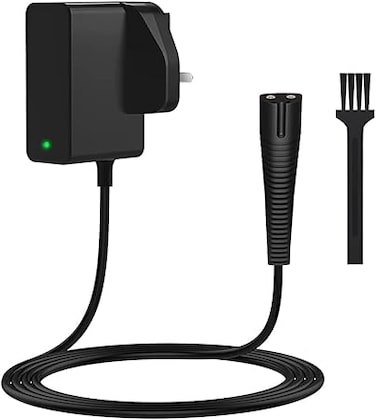 12V Charger for Braun Shaver Series 3 5 7 9 1 and Silk Epil 9 7 5, Electri Razor Power Cord for 310Bt 3010s 3020s 3040s 5377 5513 5515 5544 590cc 9395cc Beard Trimmer Charging Cable, Black