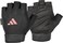 adidas Essential Adjustable Fingerless Gloves for Men and Women - Padded Weight Lifting Gloves - Adjustable Wrist Straps for Tailored, Secure Fit
