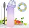 Sport water bottle 650ml, Air Up Water Bottle BPA Free, Scent Water Cup with 1 Random Flavour Pods, Leak Proof Sports Water Cup with Straw&amp;Pods Suitable for Outdoor Sports (Purple&amp;Pink)
