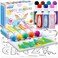 Markers for Kids: Washable 12 Colors Dot Marker for Children (3 Ages +), 40 ml (1.41 oz) with Coloring Book for Preschool Kindergarten Home Safe Non-Toxic Kids Markers