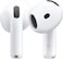 Apple AirPods 4 Wireless Earbuds, Bluetooth Headphones, Personalized Spatial Audio, Sweat and Water Resistant, USB-C Charging Case, H2 Chip, Up to 30 Hours of Battery Life, Effortless Setup for iPhone