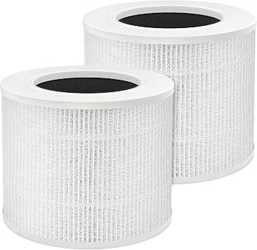 Leemone True HEPA Core Mini Replacement Filter for Levoit Core Mini Air Purifier, 3-in-1 HEPA, High-Efficiency Activated Carbon (2 Filter+ 6 Fragrance Sponge)