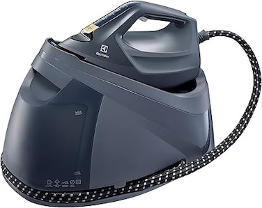 ELECTROLUX Steam Station 2400W with 1.2L Water Tank Capacity, Ceramic Soleplate, 360g Shot, Anti Drip, Safety Auto Shut Off, Self Clean Function, Grey Metallic, E8SS1 80GM