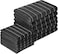 Microfiber Kitchen Towels and Dishcloths Set, 26 X 18 Inch and 12 X 12 Inch, Set of 12 Bulk Lint Free Dish Towels for Drying Dishes, Black