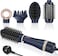 4 in 1 Hairdryer Hot Air Brush Set, PARWIN PRO BEAUTY Styler Set, Hairdryer Brush with 4 Attachments for Drying, Smoothing, Volume and Styling, Ion Care, 1000 Watts, Prussian Blue