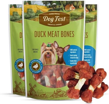 Duck meat bones for mini-dogs - 55g (1.94oz)