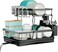 Tzmovqix Dish Drying Rack，2 Tier Dish Racks for Kitchen Counter, Stainless Steel Kitchen Dish Drying stand,Detachable Capacity Dish Drainer Organizer with Utensil Holder, Drain Board,Black